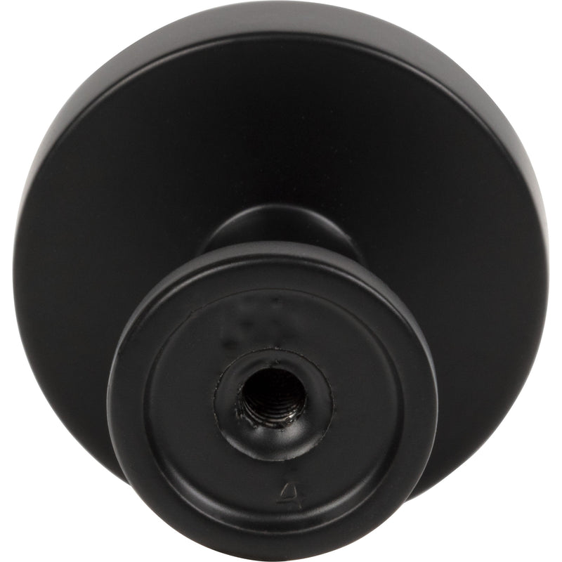 1-1/4" Diameter Matte Black Richard Cabinet Knob