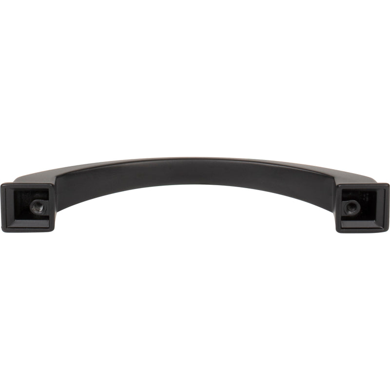 128 mm Center-to-Center Matte Black Arched Roman Cabinet Pull