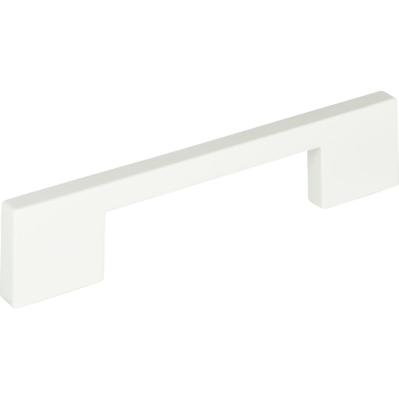 Thin Square Pull 5 1/16 Inch (c-c) High White Gloss