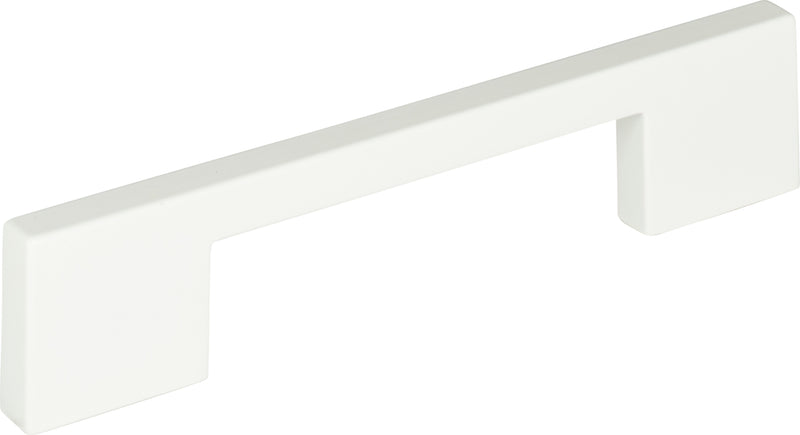 Thin Square Pull 5 1/16 Inch (c-c) High White Gloss