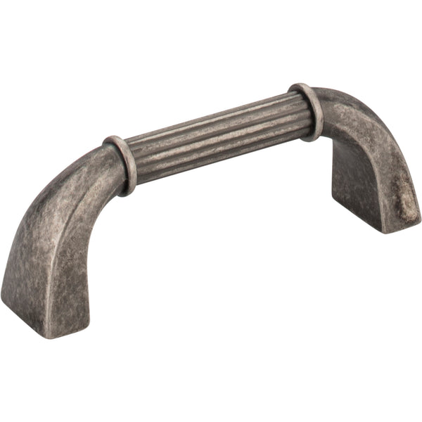 3" Center-to-Center Distressed Pewter Cordova Cabinet Pull