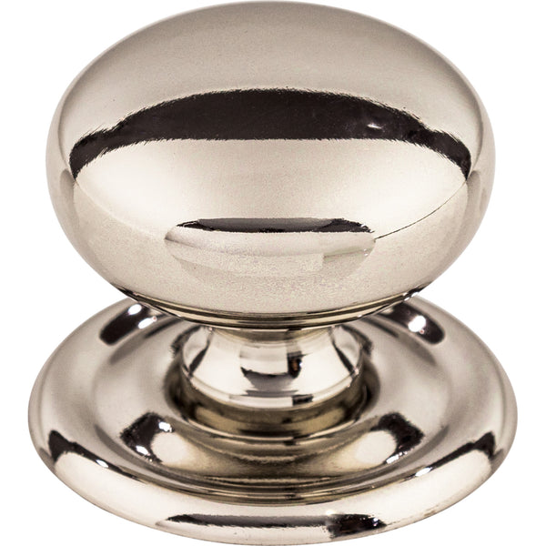 Victoria Knob 1 1/4 Inch w/Backplate Polished Nickel