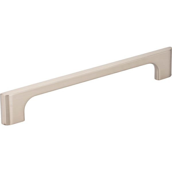 160 mm Center-to-Center Satin Nickel Asymmetrical Leyton Cabinet Pull