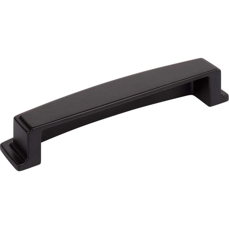 128 mm Center Matte Black Square-to-Center Square Renzo Cabinet Cup Pull