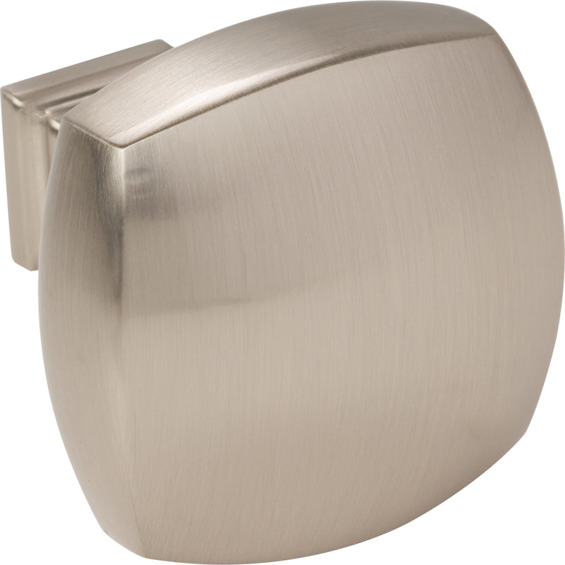 1-3/8" Overall Length Satin Nickel Square Audrey Cabinet Knob