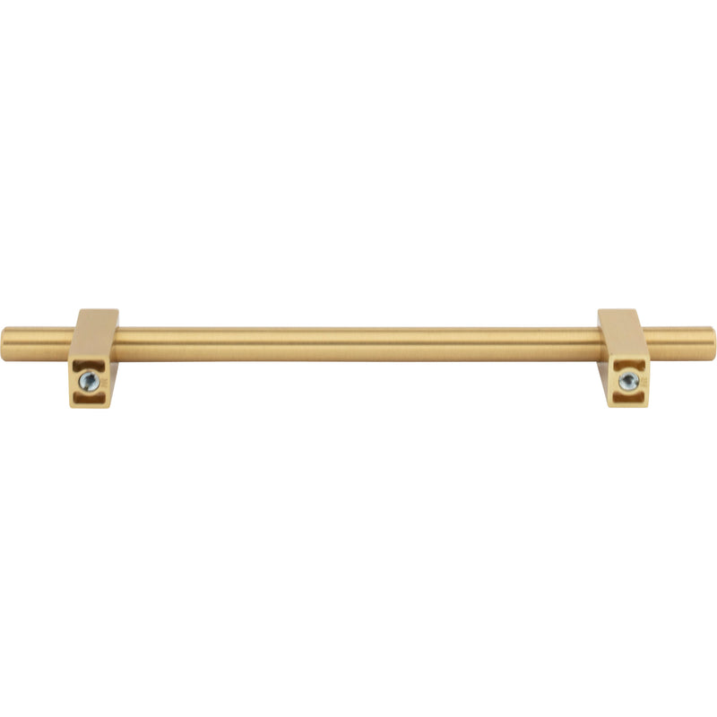 160 mm Center-to-Center Brushed Gold Larkin Cabinet Bar Pull