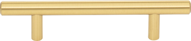 96 mm Center-to-Center Brushed Gold Naples Cabinet Bar Pull