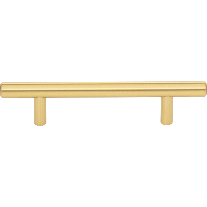 96 mm Center-to-Center Brushed Gold Naples Cabinet Bar Pull