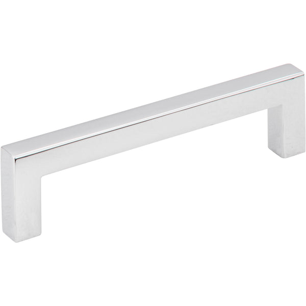 96 mm Center-to-Center Polished Chrome Square Stanton Cabinet Bar Pull