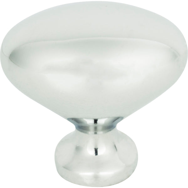 Robin Egg Knob 1 1/4 Inch Polished Chrome