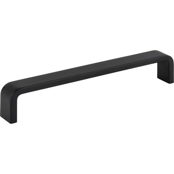 160 mm Center-to-Center Matte Black Square Asher Cabinet Pull