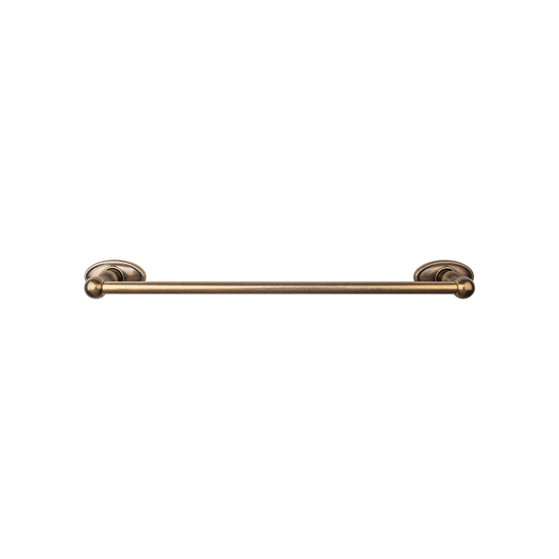 Edwardian Bath Towel Bar 24 In. Single - Oval Backplate German Bronze