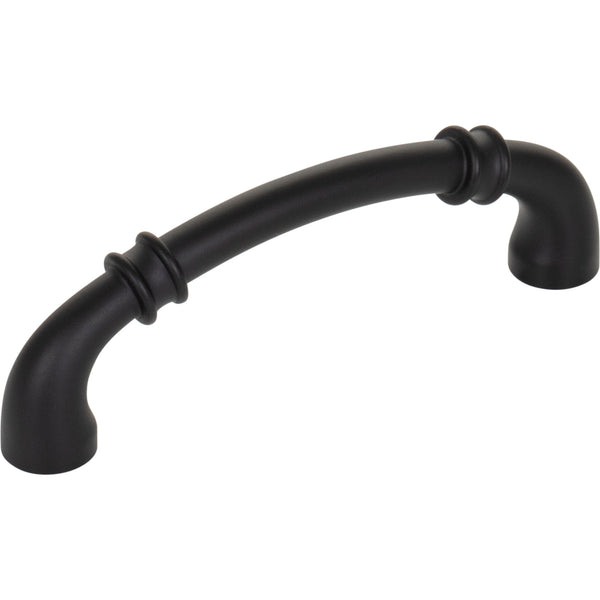 96 mm Center-to-Center Matte Black Marie Cabinet Pull