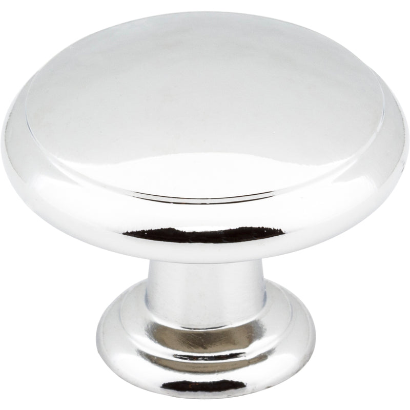 1-3/16" Diameter Polished Chrome Gatsby Cabinet Mushroom Knob