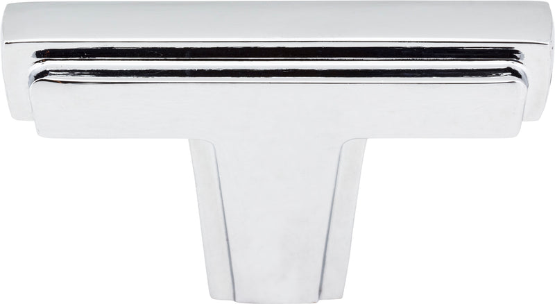 2" Polished Chrome Lexa Cabinet "T" Knob