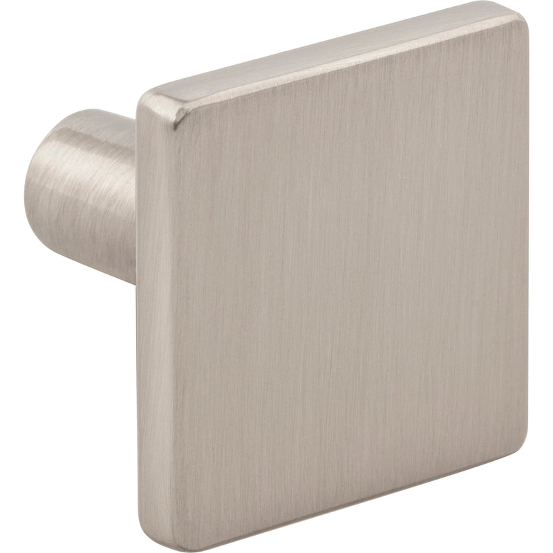 1-1/4" Overall Length Satin Nickel Walker 1 Square Knob