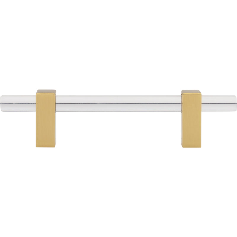 96 mm Center-to-Center Brushed Gold Spencer Cabinet Bar Pull