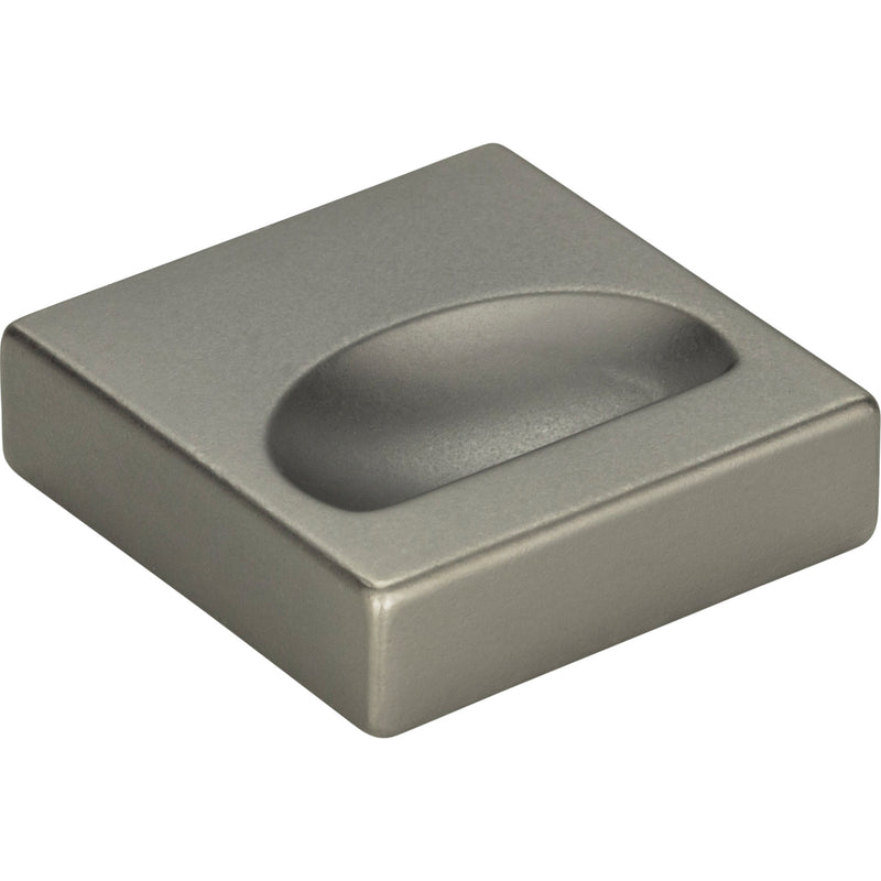 Thin Square Knob 1 1/4 Inch Slate