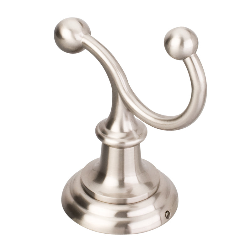 Fairview Satin Nickel Double Robe Hook  - Contractor Packed