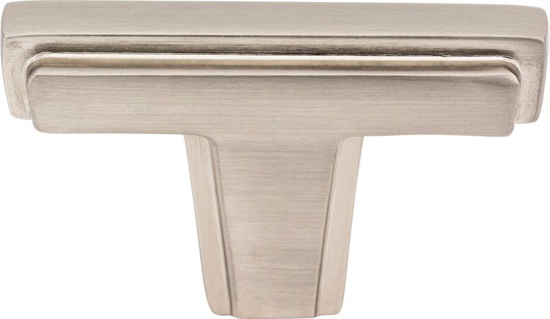 2" Satin Nickel Lexa Cabinet "T" Knob