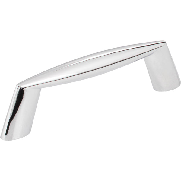 3" Center-to-Center Polished Chrome Zachary Cabinet Pull