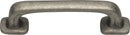 Distressed Pull 3 Inch (c-c) Pewter
