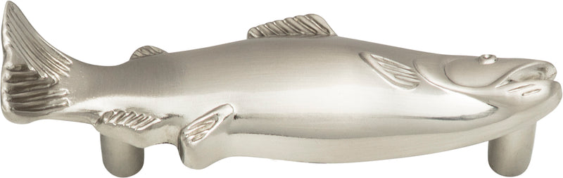 Fish Pull 3 Inch (c-c) Brushed Nickel