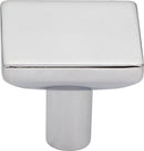1-1/4" Overall Length Polished Chrome Walker 1 Square Knob