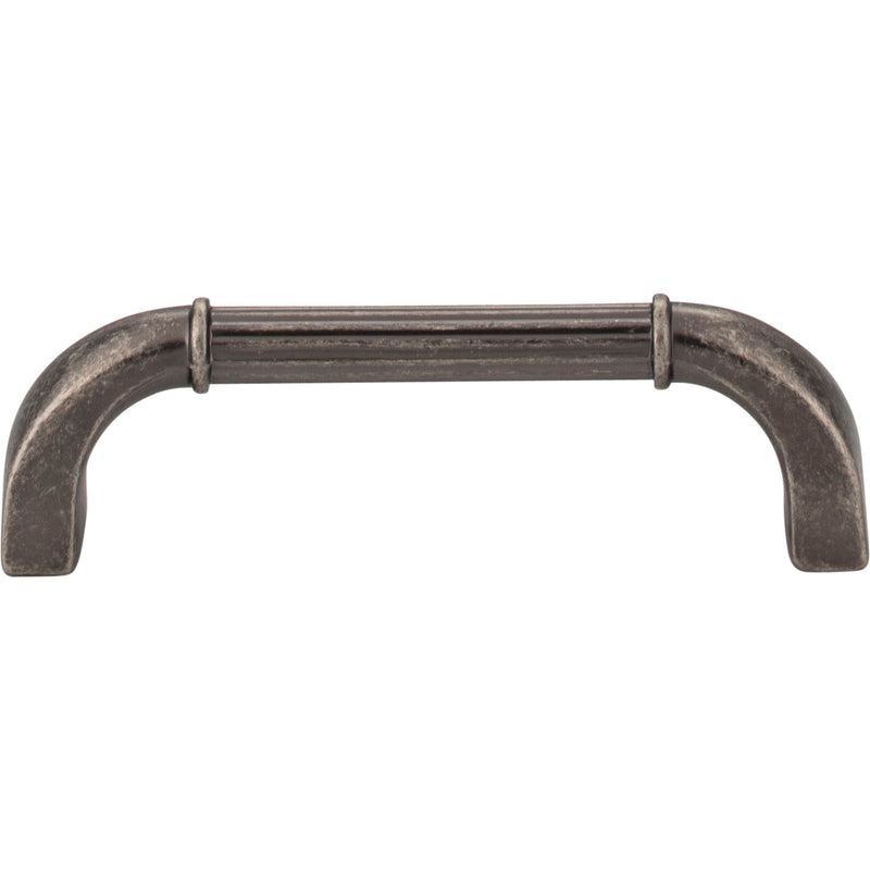 96 mm Center-to-Center Distressed Pewter Cordova Cabinet Pull