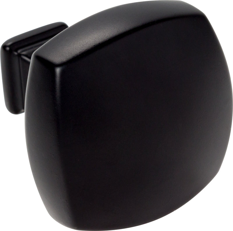 1-3/8" Overall Length Matte Black Square Audrey Cabinet Knob