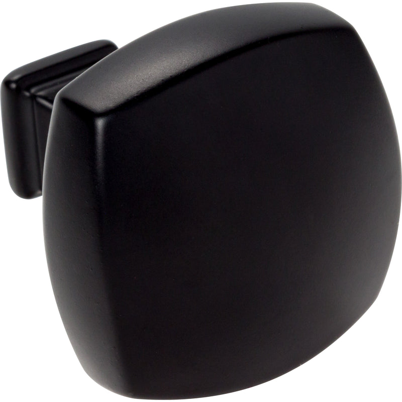 1-3/8" Overall Length Matte Black Square Audrey Cabinet Knob