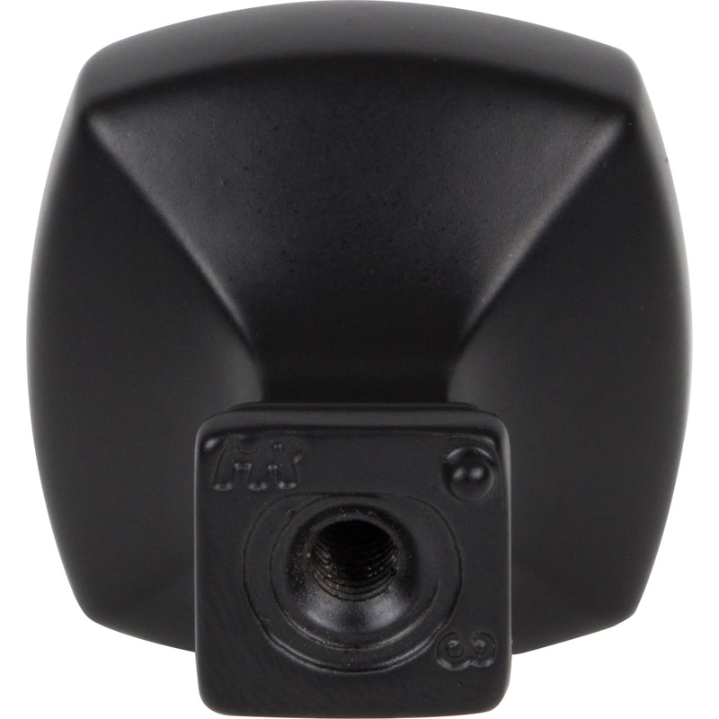 1-1/8" Overall Length Matte Black Square Audrey Cabinet Knob