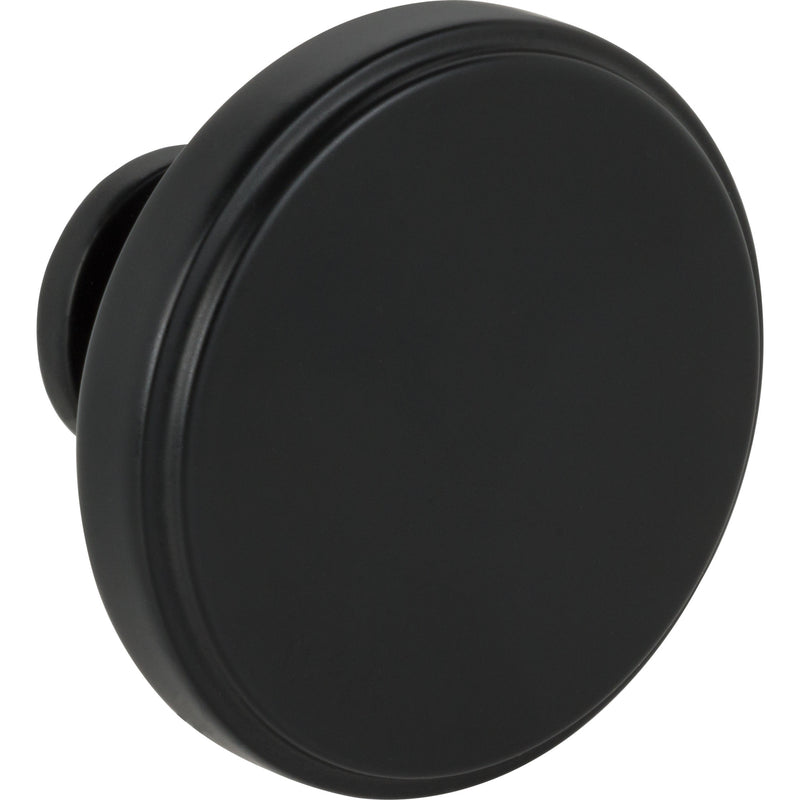 1-3/4" Diameter Matte Black Richard Cabinet Knob