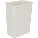 Single White 35 Quart Top-Mount Trashcan Pullout for 12" Opening