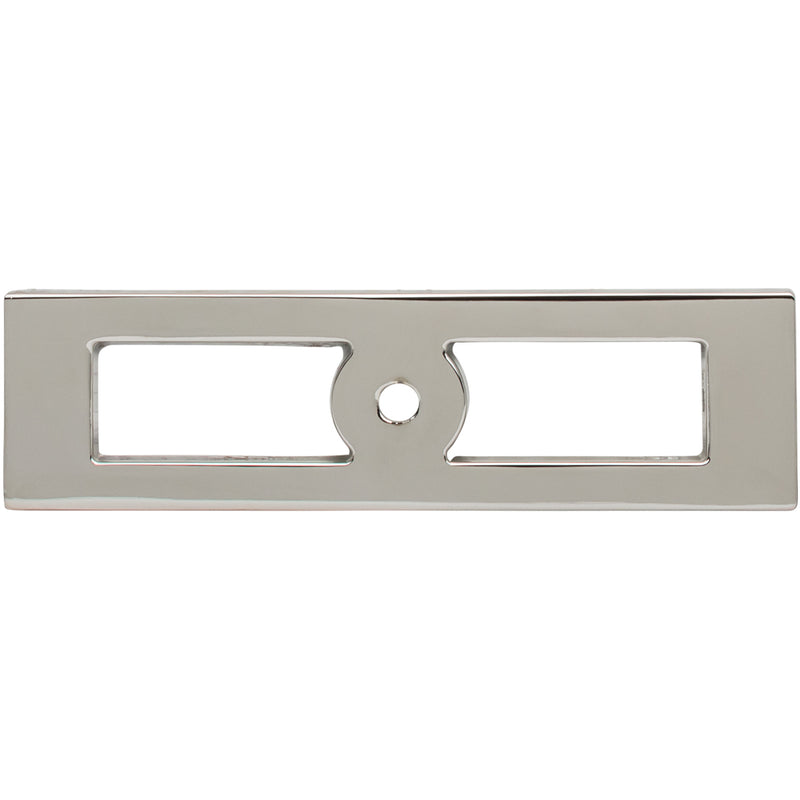 Hollin Knob Backplate 3 3/4 Inch Polished Nickel