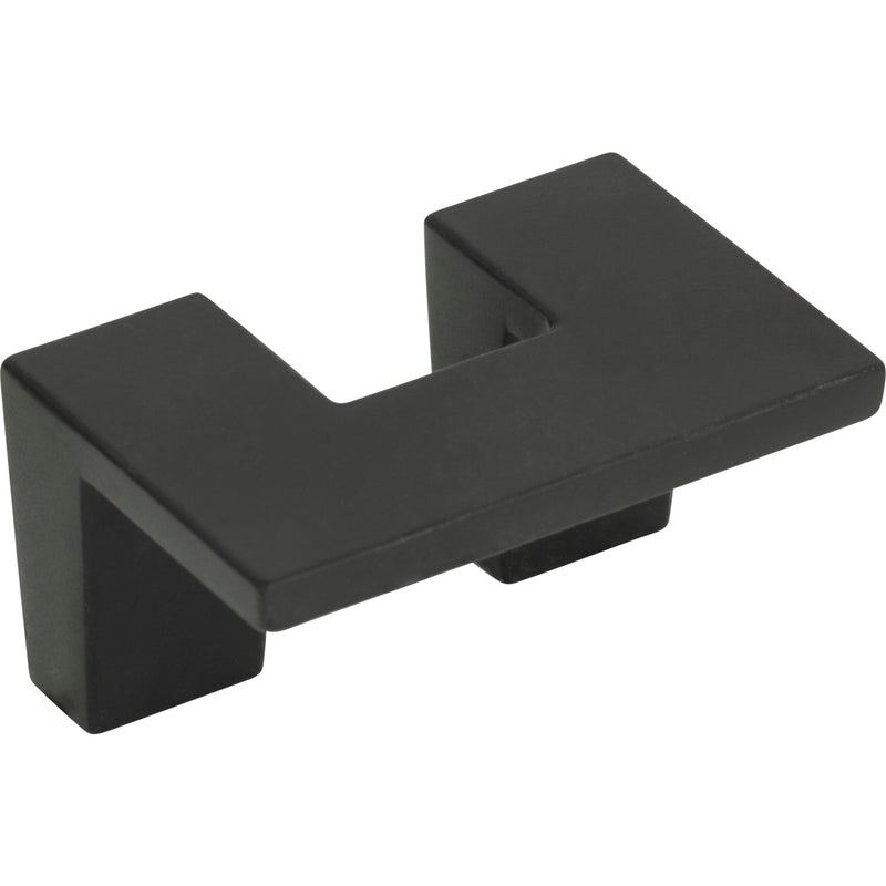 U Turn Knob 1 1/4 Inch (c-c) Matte Black