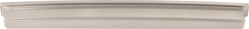 305 mm Center Satin Nickel Square-to-Center Square Renzo Cabinet Cup Pull