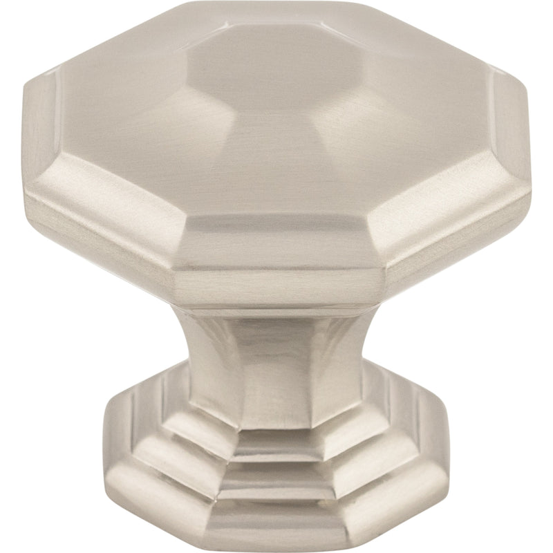 Chalet Knob 1 1/2 Inch Brushed Satin Nickel