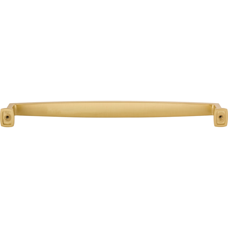 12" Center-to-Center Brushed Gold Richard Appliance Handle