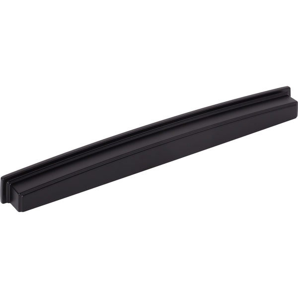 305 mm Center Matte Black Square-to-Center Square Renzo Cabinet Cup Pull