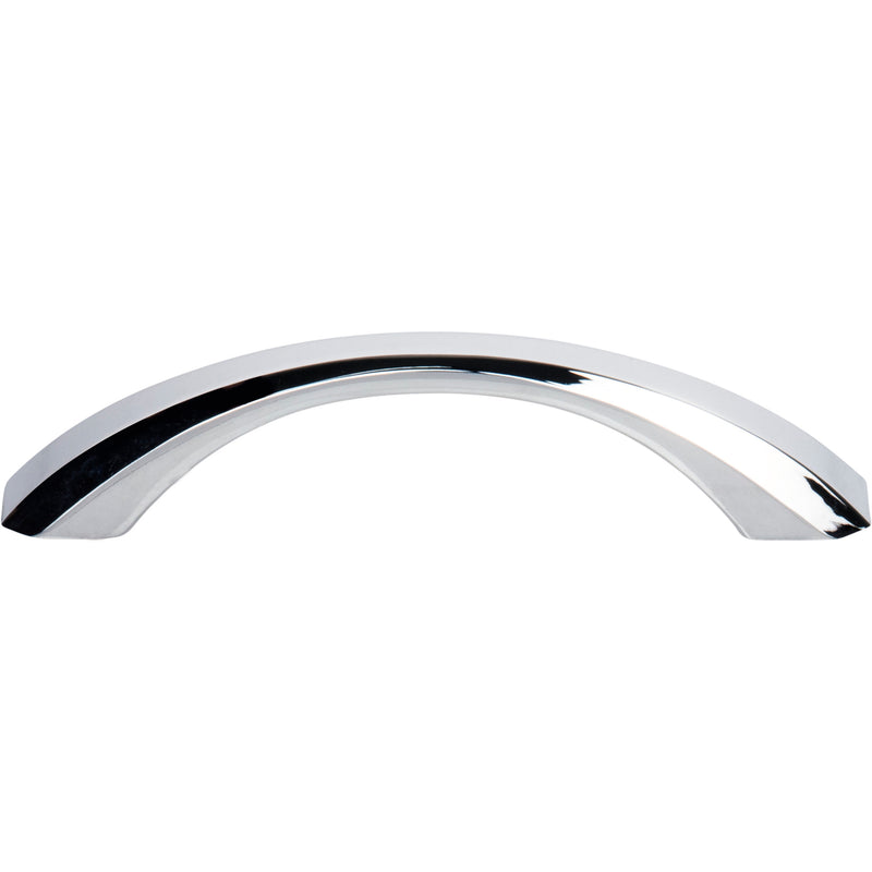 96 mm Center-to-Center Polished Chrome Wheeler Cabinet Pull