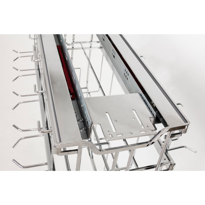 Polished Chrome STORAGE WITH STYLE® Soft-close Hanging Pan Pullout