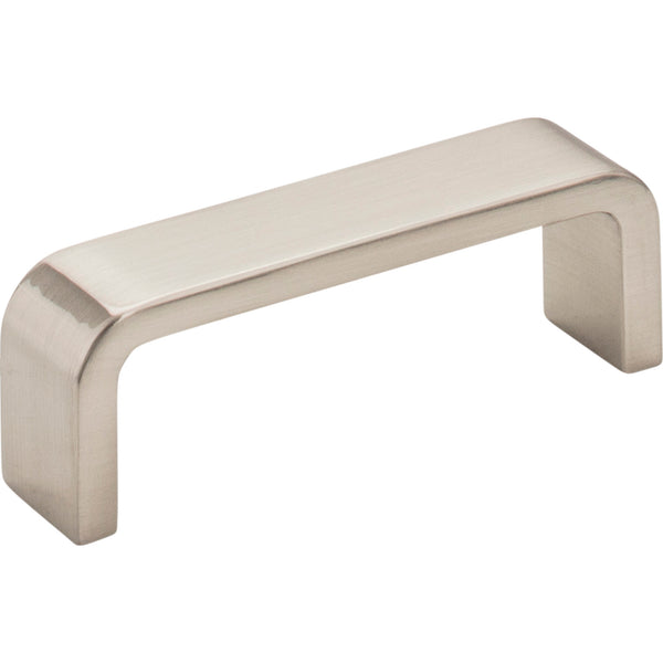 3" Center-to-Center Satin Nickel Square Asher Cabinet Pull