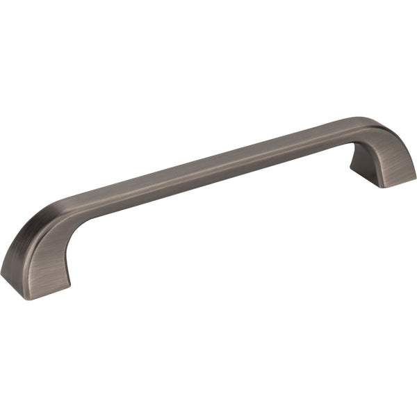 160 mm Center-to-Center Brushed Pewter Square Marlo Cabinet Pull