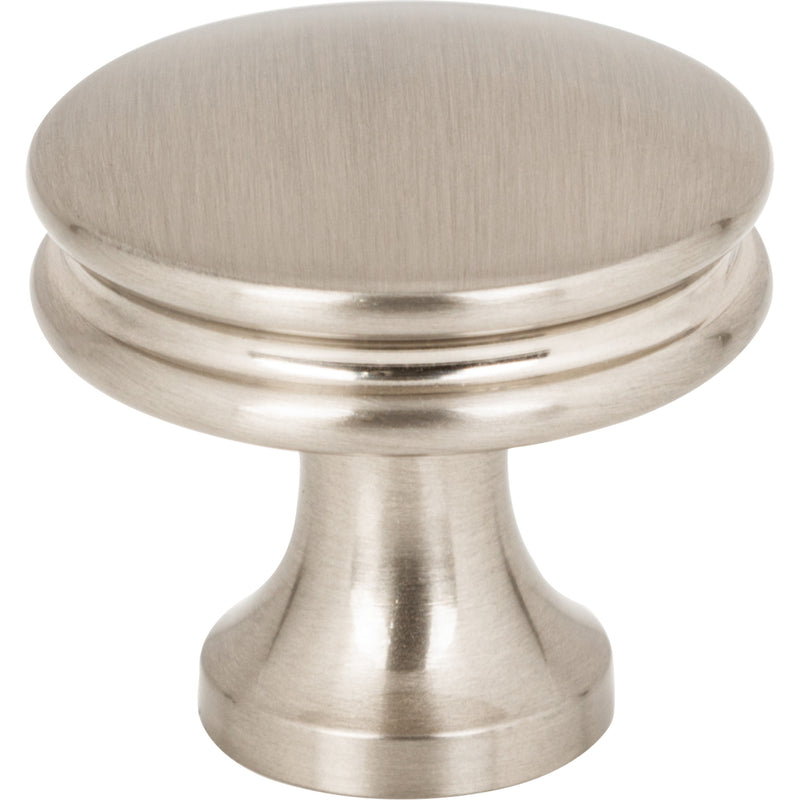 1-1/4" Diameter Satin Nickel Marie Cabinet Knob