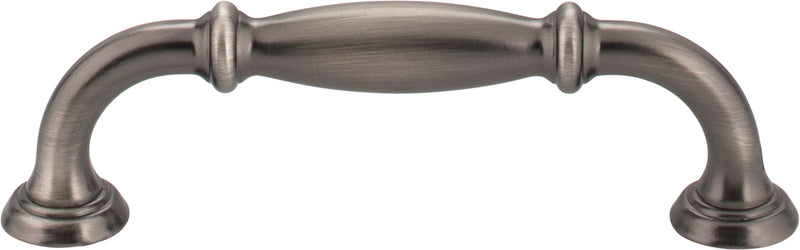 96 mm Center-to-Center Brushed Pewter Tiffany Cabinet Pull