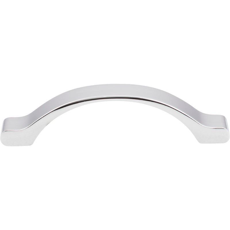 96 mm Center-to-Center Polished Chrome Arched Seaver Cabinet Pull