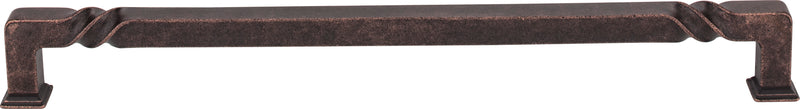 12" Center-to-Center Distressed Oil Rubbed Bronze Rustic Twist Tahoe Appliance Handle