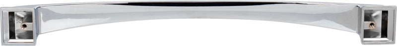 12" Center-to-Center Polished Chrome Arched Roman Appliance Handle