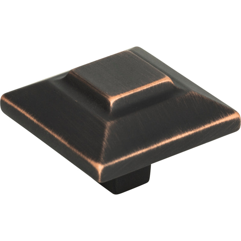 Trocadero Large Square Knob 1 1/2 Inch Venetian Bronze